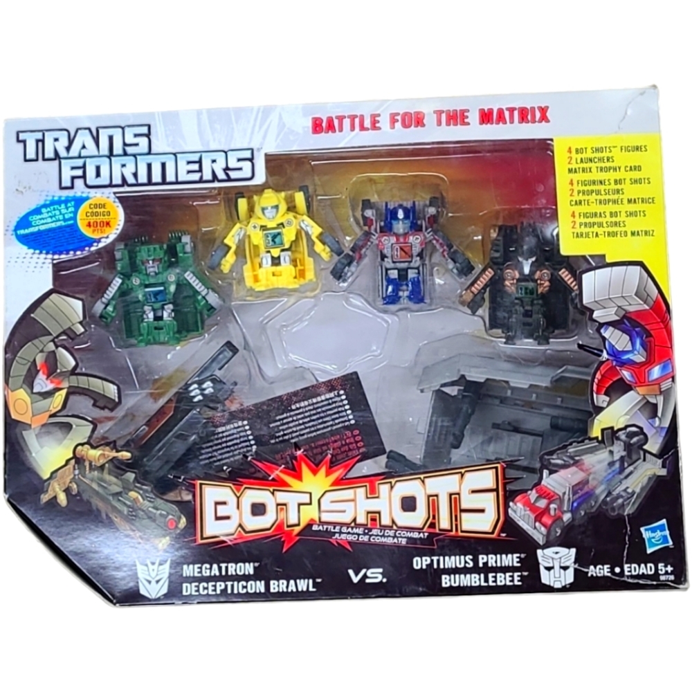 Transformers Bot Shots Battle For The Matrix Optimus Megatron Bee Brawl Launcher